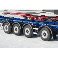 Низкорамный контейнеровоз облегченный Grunwald Gr-VCSt LLB4 4 axle (3+1)