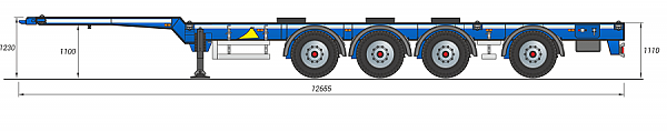 изкорамный контейнеровоз облегченный Grunwald Gr-VCSt LLB4 4 axle (3+1)